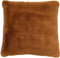 Dutch Decor ZAYA - Sierkussen 45x45 cm - bontlook - effen kleur - Tobacco Brown - bruin - Inclusief binnenkussen