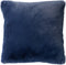 Dutch Decor ZAYA - Sierkussen 45x45 cm - bontlook - effen kleur - Insignia Blue - donkerblauw - Inclusief binnenkussen