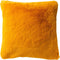 Dutch Decor ZAYA - Sierkussen 45x45 cm - bontlook - effen kleur - Golden Glow - geel - Inclusief binnenkussen