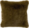 Dutch Decor ZAYA - Sierkussen 45x45 cm - bontlook - effen kleur - Military Olive - groen - Inclusief binnenkussen