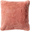 Dutch Decor ZAYA - Sierkussen 45x45 cm - bontlook - effen kleur - Muted Clay - roze - Inclusief binnenkussen