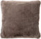 Dutch Decor ZAYA - Sierkussen 45x45 cm - bontlook - effen kleur - Driftwood - taupe - Inclusief binnenkussen