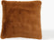 Dutch Decor ZAYA - Sierkussen 45x45 cm - bontlook - effen kleur - Tobacco Brown - bruin - Inclusief binnenkussen