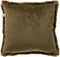 Dutch Decor ZAYA - Sierkussen 45x45 cm - bontlook - effen kleur - Military Olive - groen - Inclusief binnenkussen