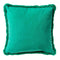 Dutch Decor ZAYA - Sierkussen 45x45 cm - bontlook - effen kleur - Emerald - groen - Inclusief binnenkussen