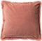 Dutch Decor ZAYA - Sierkussen 45x45 cm - bontlook - effen kleur - Muted Clay - roze - Inclusief binnenkussen