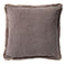 Dutch Decor ZAYA - Sierkussen 45x45 cm - bontlook - effen kleur - Driftwood - taupe - Inclusief binnenkussen