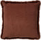 Dutch Decor ZAYA - Sierkussen 45x45 cm - bontlook - effen kleur - Rocky Road - bruin - Inclusief binnenkussen