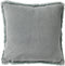 Dutch Decor ZAYA - Sierkussen 45x45 cm - bontlook - effen kleur - Jadeite - lichtgroen - Inclusief binnenkussen