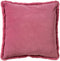 Dutch Decor ZAYA - Sierkussen 45x45 cm - bontlook - effen kleur - Heather Rose - roze - Inclusief binnenkussen