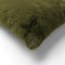 Dutch Decor ZAYA - Sierkussen 45x45 cm - bontlook - effen kleur - Chive - groen - Inclusief binnenkussen
