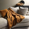 Dutch Decor ZAYA - Sierkussen 45x45 cm - bontlook - effen kleur - Tobacco Brown - bruin - Inclusief binnenkussen