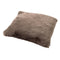 Dutch Decor ZAYA - Sierkussen 45x45 cm - bontlook - effen kleur - Driftwood - taupe - Inclusief binnenkussen
