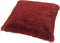Dutch Decor ZAYA - Sierkussen 45x45 cm - bontlook - effen kleur - Merlot - rood - Inclusief binnenkussen