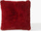 Dutch Decor ZAYA - Sierkussen 45x45 cm - bontlook - effen kleur - Merlot - rood - Inclusief binnenkussen