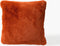 Dutch Decor ZAYA - Sierkussen 45x45 cm - bontlook - effen kleur - Potters Clay - oranje - Inclusief binnenkussen