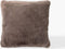 Dutch Decor ZAYA - Sierkussen 45x45 cm - bontlook - effen kleur - Driftwood - taupe - Inclusief binnenkussen