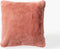 Dutch Decor ZAYA - Sierkussen 45x45 cm - bontlook - effen kleur - Muted Clay - roze - Inclusief binnenkussen