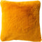 Dutch Decor ZAYA - Sierkussen 45x45 cm - bontlook - effen kleur - Golden Glow - geel - Inclusief binnenkussen