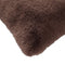 Dutch Decor ZAYA - Sierkussen 45x45 cm - bontlook - effen kleur - Chocolate Martini - bruin - Inclusief binnenkussen
