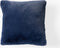 Dutch Decor ZAYA - Sierkussen 45x45 cm - bontlook - effen kleur - Insignia Blue - donkerblauw - Inclusief binnenkussen