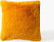 Dutch Decor ZAYA - Sierkussen 45x45 cm - bontlook - effen kleur - Golden Glow - geel - Inclusief binnenkussen
