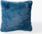Dutch Decor ZAYA - Sierkussen 45x45 cm - bontlook - effen kleur - Provincial Blue - lichtblauw - Inclusief binnenkussen