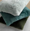 Dutch Decor ZAYA - Sierkussen 45x45 cm - bontlook - effen kleur - Sagebrush Green - groen - Inclusief binnenkussen