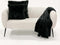 Dutch Decor ZAYA - Sierkussen 45x45 cm - bontlook - effen kleur - Raven - zwart - Inclusief binnenkussen