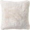 Dutch Decor ZAYA - Sierkussen 60x60 cm - bontlook - effen kleur - Snow White - wit - Inclusief binnenkussen