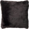 Dutch Decor ZAYA - Sierkussen 60x60 cm - bontlook - effen kleur - Raven - zwart - Inclusief binnenkussen