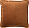 Dutch Decor ZAYA - Sierkussen 60x60 cm - bontlook - effen kleur - Tobacco Brown - bruin - Inclusief binnenkussen