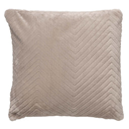 Dutch Decor - ZICO - Sierkussen zigzag 45x45 cm Pumice Stone - beige - superzacht