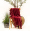 Dutch Decor - ZIGGY - Plaid van fleece 140x180 cm - Merlot - rood