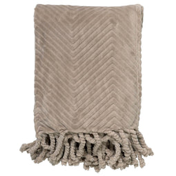 Dutch Decor - ZIGGY - Plaid van fleece 140x180 cm Pumice Stone - beige