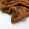 Dutch Decor - ZINZI - Plaid 140x180 cm - bontlook - effen kleur - Tobacco Brown - bruin