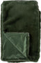 Dutch Decor - ZINZI - Plaid 140x180 cm - bontlook - effen kleur - Mountain View - donkergroen