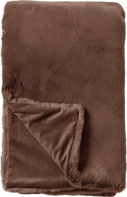 Dutch Decor - ZINZI - Plaid unikleur 140x180 cm - Chocolate Martini - deken