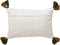 Dutch Decor ZITA - Kussenhoes katoen 40x60 cm - Chive - groen / wit / bruin - met flosjes - met rits - zonder binnenkussen