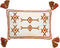 Dutch Decor ZITA - Sierkussen katoen 40x60 cm - Snow White - wit / bruin / terra - kussen met flosjes - Inclusief binnenkussen