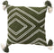 Dutch Decor ZOE - Kussenhoes van katoen 45x45 cm Chive - groen - met rits - zonder binnenkussen