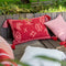 Dutch Decor ZOLA - Sierkussen van katoen Aurora Red 40x60 cm - rood - Inclusief binnenkussen