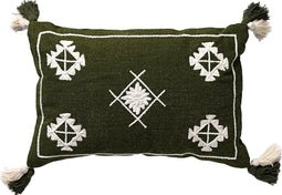Dutch Decor ZUCO - Sierkussen van katoen 40x60 cm Chive - groen - Inclusief binnenkussen