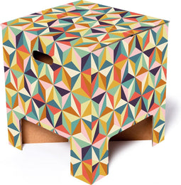 Dutch Design Brand - Dutch Design Chair - kartonnen krukje - Retro - Back to the 60's
