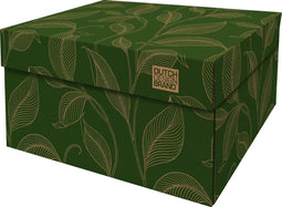Dutch Design Brand - Dutch Design Storage Box - Opbergdoos - Opbergbox - Bewaardoos - Bladeren - Green Forest