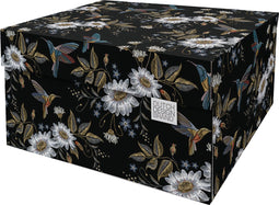 Dutch Design Brand - Dutch Design Storage Box - Opbergdoos - Opbergbox - Bewaardoos - Kolibries - Kamille - Bloemen - Hummingsbirds in the Night
