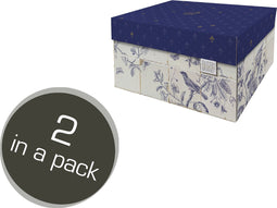 Dutch Design Brand - Dutch Design Storage Box Small - Opbergdoos - Opbergbox - Bewaardoos - Delfs Blauw - Holland - Tegeltjes - Royal Dutch