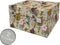 Dutch Design Brand - Dutch Design Storage Box Small - Opbergdoos - Opbergbox - Bewaardoos - Bloemen, Kolibrie, Vlinders - Botanical