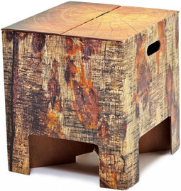 Dutch Design Brand kartonnen krukje - Boomstam - Tree trunk