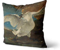 Dutch Design Sierkussens bij ZenXhome “The Threatened Swan” 40X40 inclusief kussens
